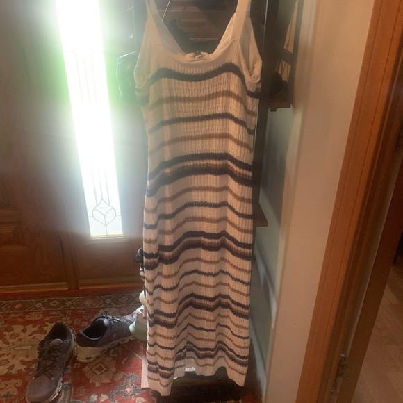 Freshman Dresses & Skirts - Freshman Blue and White Striped Maxi Dress